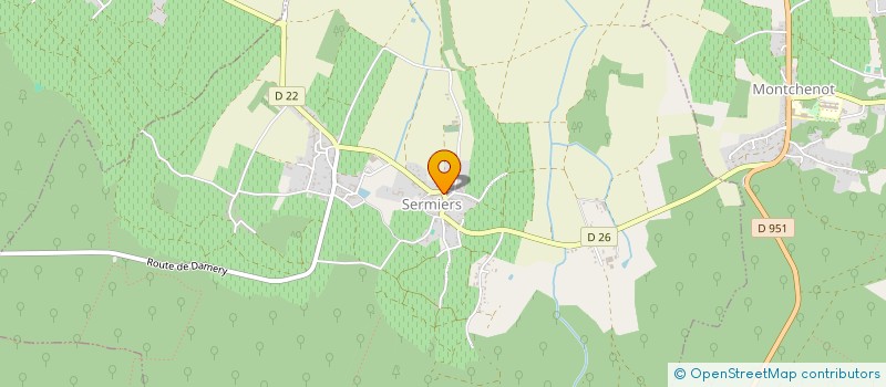 localisation de l'entreprise HERVE FRESNE ET FILS  SERMIERS