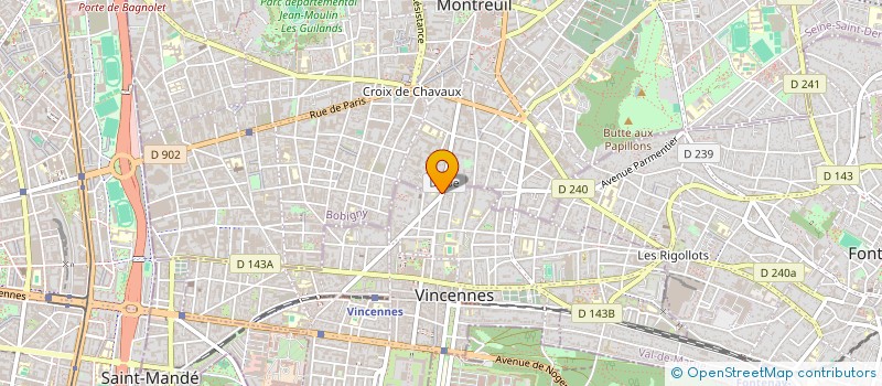 localisation de l'entreprise HERVE GUARICHE à VINCENNES