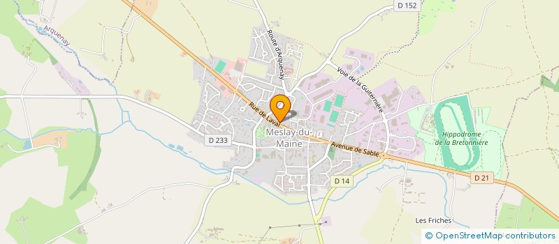 localisation de l'entreprise HERVE ISOLATION  MESLAY-DU-MAINE