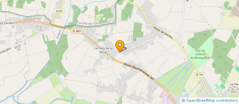 localisation de l'entreprise HERVE LALOYER IMMOBILIER  LOIRE-AUTHION