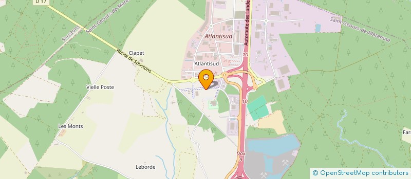 localisation de l'entreprise HERVE LE MENUISIER & FILS à SAINT-GEOURS-DE-MAREMNE