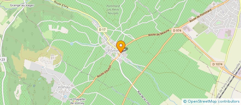 localisation de l'entreprise HERVE LE PUY - LA CAVE DE BOURGOGNE  POMMARD