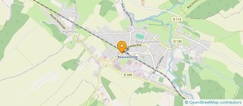 localisation de l'entreprise HERVE LEJOSNE ASSURANCES  BEAURAINVILLE