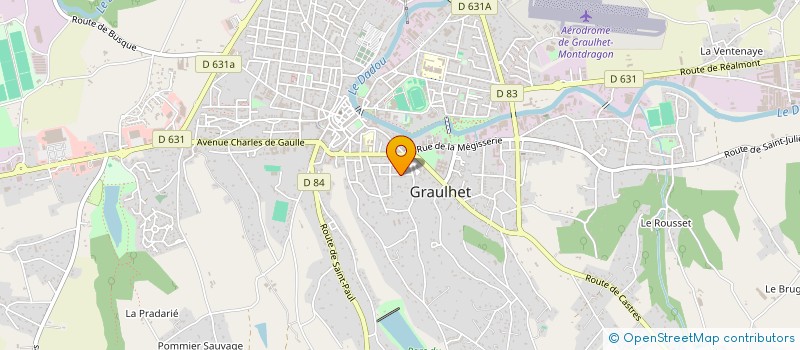 localisation de l'entreprise HERVE LENOIR ET JEROME BERGE, HUISSIERS DE JUSTICE ASSOCIES D'UNE SOCIETE CIVILE PROFESSIONNELLE à GRAULHET