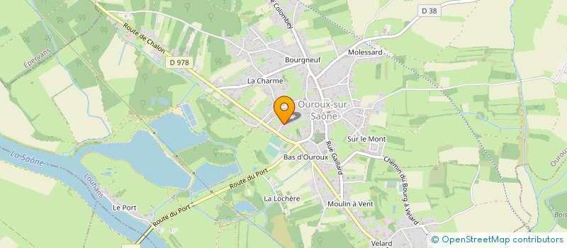 localisation de l'entreprise HERVE LEPAGE FORMATION à OUROUX-SUR-SAONE