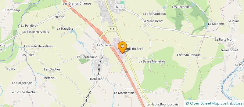 localisation de l'entreprise HERVE LEVACHER  SAINT-PERN