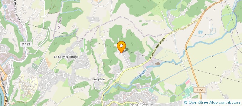 localisation de l'entreprise HERVE MACONNERIE VIENNOISE  PONT-EVEQUE