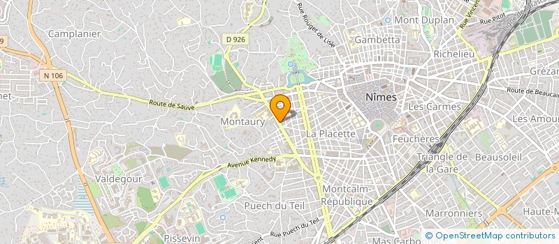 localisation de l'entreprise HERVE MAXIME COIFFURE  NIMES