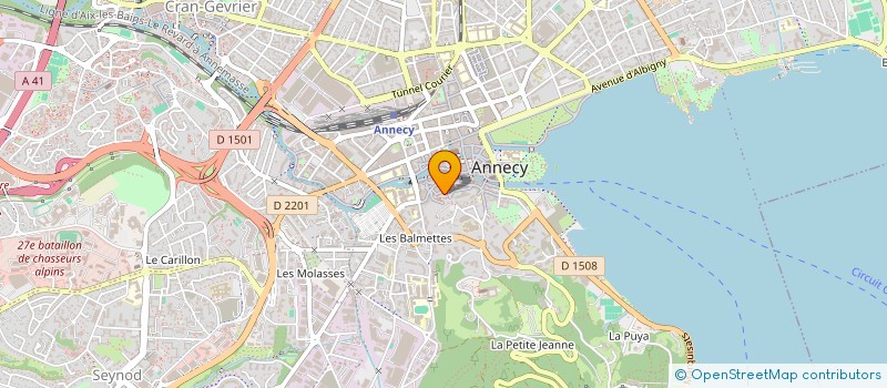 localisation de l'entreprise HERVE MOUGEOT CONSULTING à ANNECY