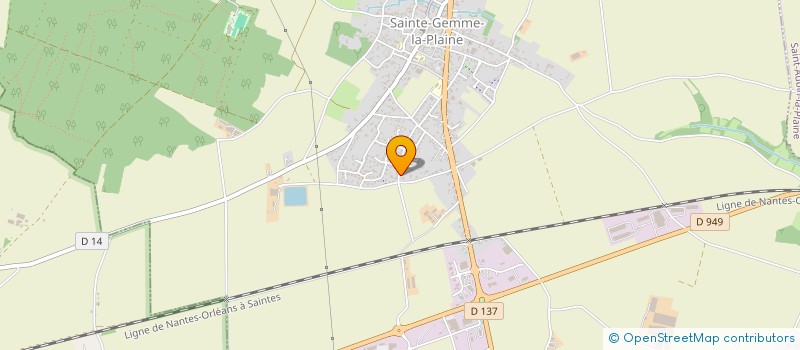 localisation de l'entreprise HERVE NAULLEAU SARL  SAINTE-GEMME-LA-PLAINE