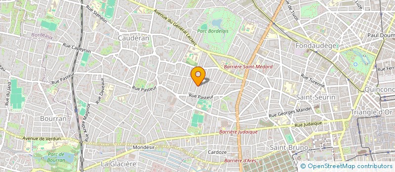 localisation de l'entreprise HERVE PARISOT EXP COMPTAB AUDIT CONSEIL à BORDEAUX