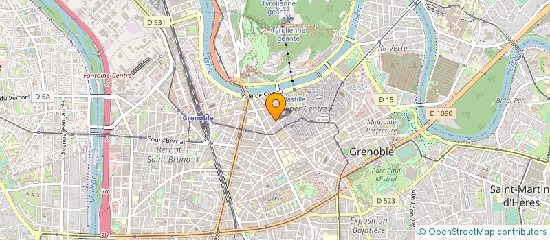 localisation de l'entreprise HERVE POLLINI OPTIQUE à GRENOBLE