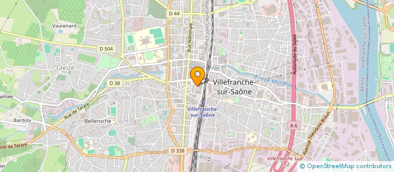 localisation de l'entreprise HERVE ROCLE CONSEIL à VILLEFRANCHE-SUR-SAONE