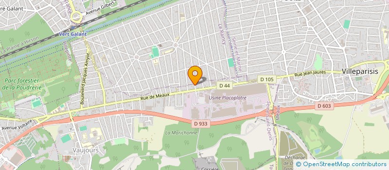 localisation de l'entreprise HERVE SECOND OEUVRE - H.2.O.  VAUJOURS