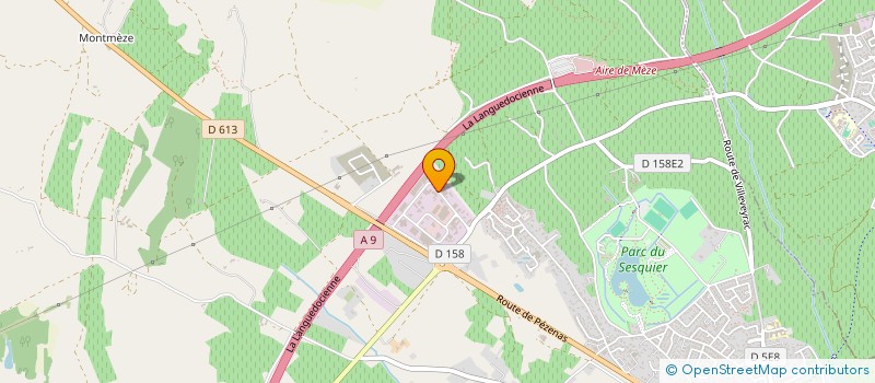 localisation de l'entreprise HERVELEC à MEZE