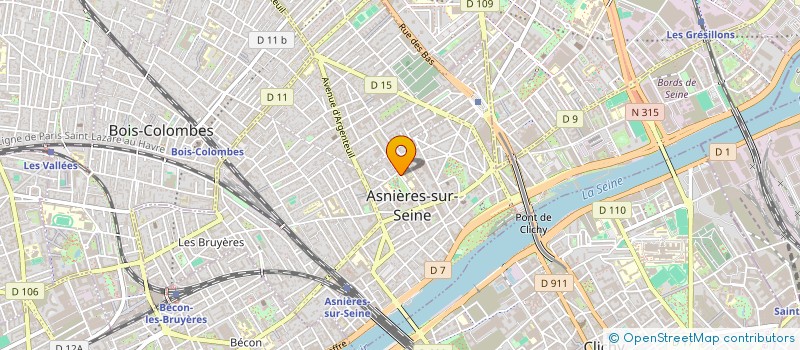 localisation de l'entreprise HERVET à ASNIERES-SUR-SEINE