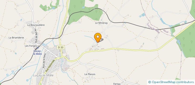 localisation de l'entreprise HERVET SARL à LUCAY-LE-MALE