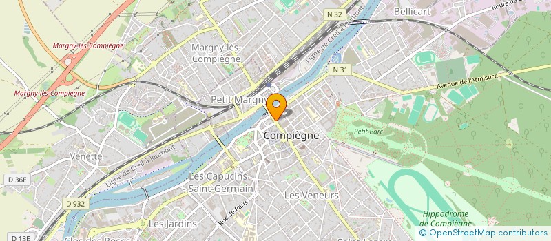 localisation de l'entreprise HERVET VARIN LAMIABLE PERROT FOYARD  COMPIEGNE