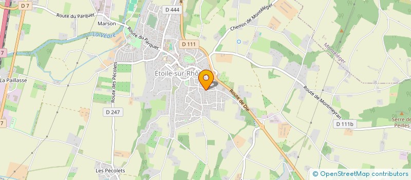 localisation de l'entreprise HERVETTE  ETOILE-SUR-RHONE