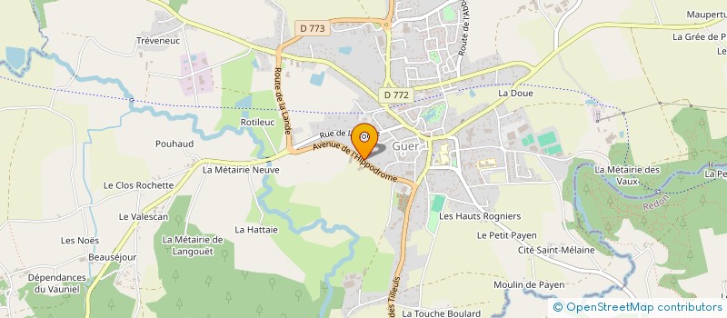 localisation de l'entreprise HERVIAUX IMMO  GUER