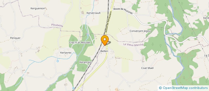 localisation de l'entreprise HERVIEU CHARPENTE  LE VIEUX-MARCHE