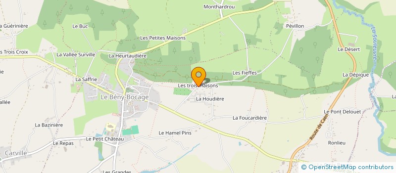 localisation de l'entreprise HERVIEU PAYSAGS IMMO à SOULEUVRE EN BOCAGE
