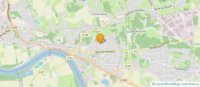 localisation de l'entreprise HERVILO  TREVOUX