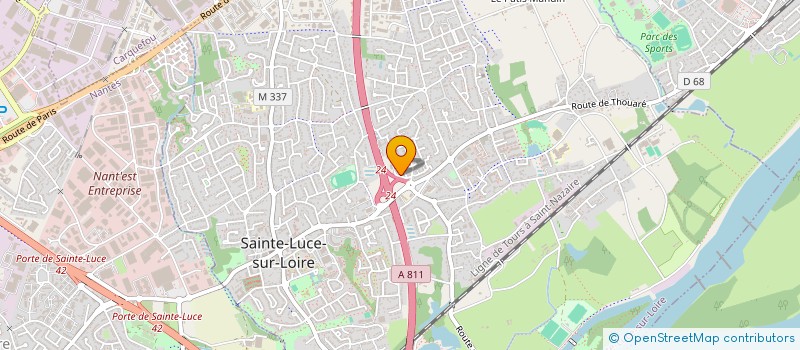 localisation de l'entreprise HERVIS à SAINTE-LUCE-SUR-LOIRE
