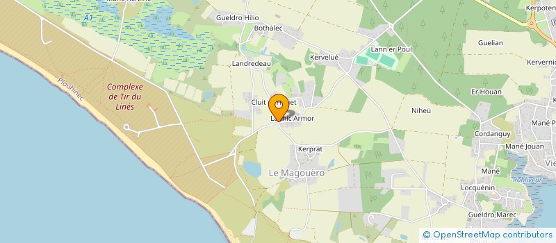 localisation de l'entreprise HERVY  PLOUHINEC