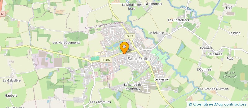 localisation de l'entreprise HERVY JEROME  SAINT-ERBLON