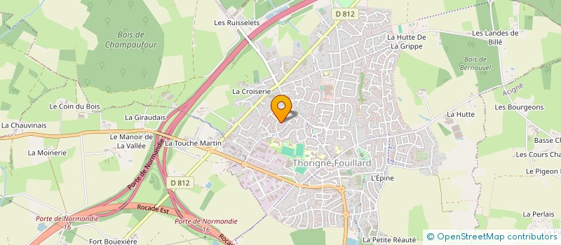 localisation de l'entreprise HERY & SONS  THORIGNE-FOUILLARD