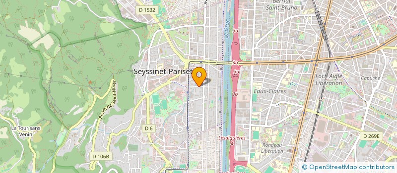 localisation de l'entreprise HERY TRANSPORT  SEYSSINET-PARISET