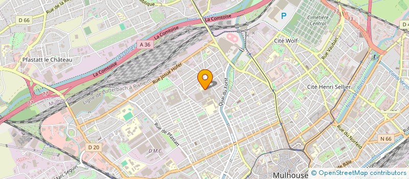 localisation de l'entreprise HERZOG TOITURES à MULHOUSE