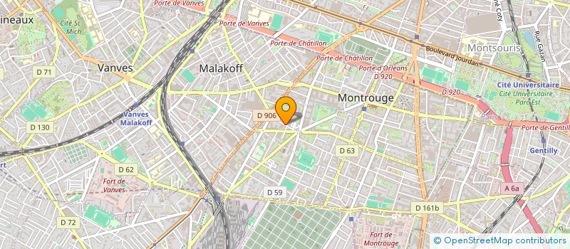 localisation de l'entreprise HES  MONTROUGE