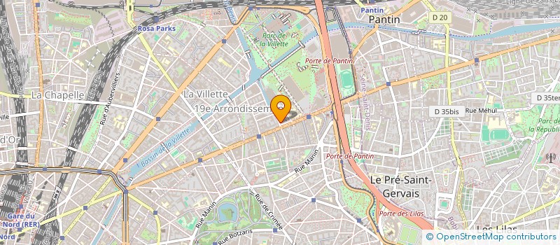 localisation de l'entreprise HES  PARIS