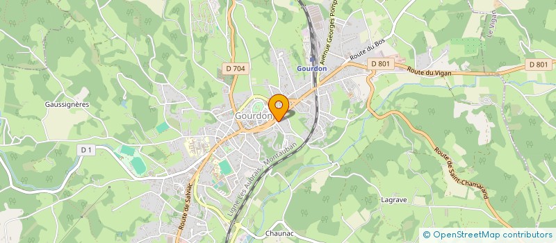 localisation de l'entreprise HES CONSTRUCTION  GOURDON