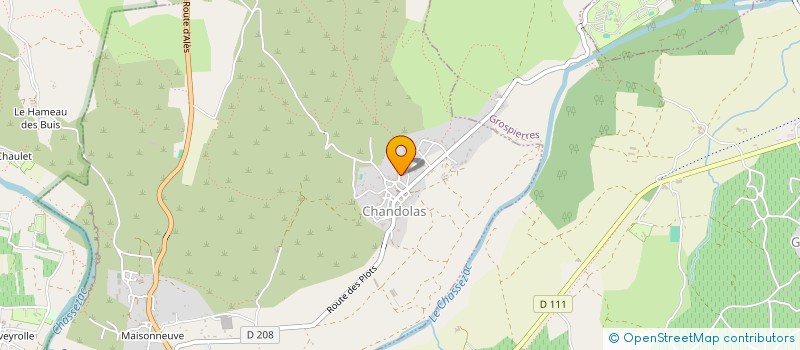 localisation de l'entreprise HESAR à CHANDOLAS