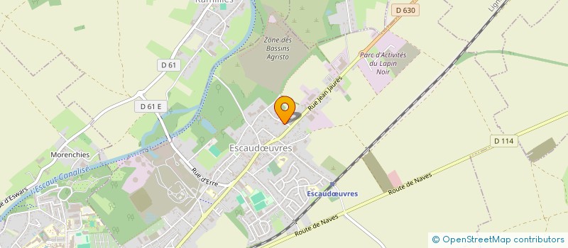 localisation de l'entreprise HESCAUD  ESCAUDUVRES