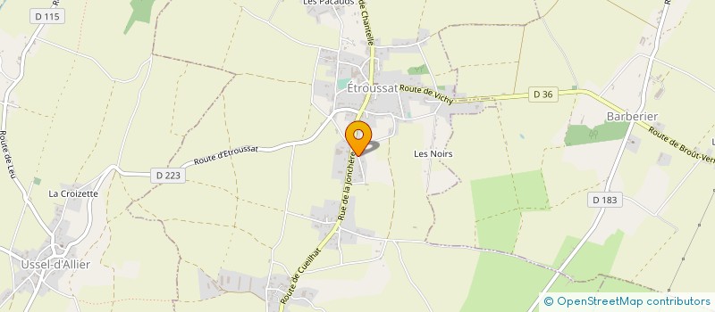 localisation de l'entreprise HESDIAS  ETROUSSAT