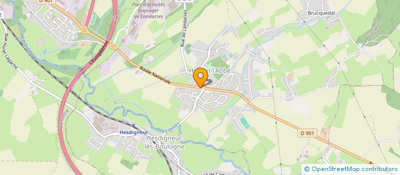 localisation de l'entreprise HESDILAB  HESDIN-L'ABBE