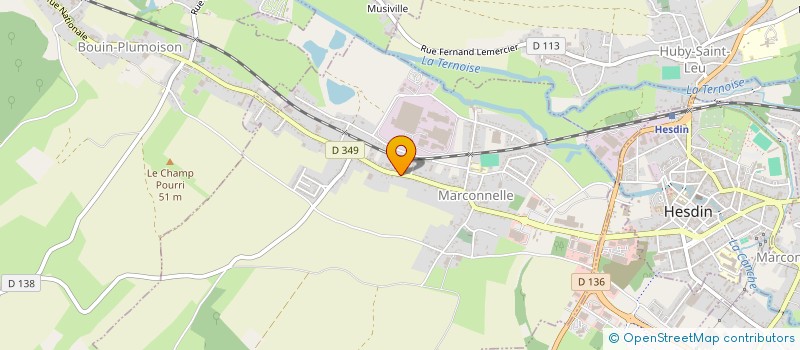 localisation de l'entreprise HESDIN IMMO à MARCONNELLE