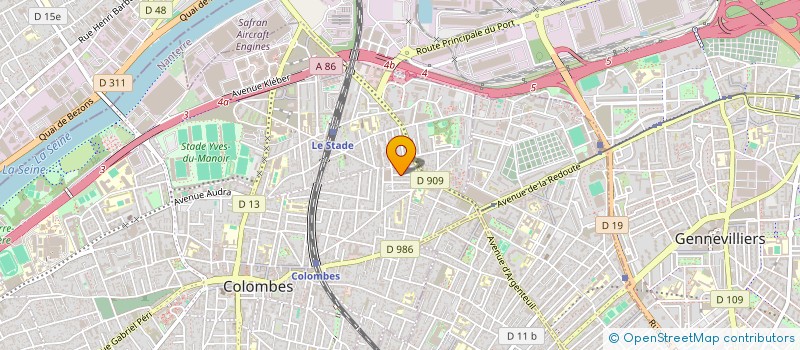 localisation de l'entreprise HESE à COLOMBES