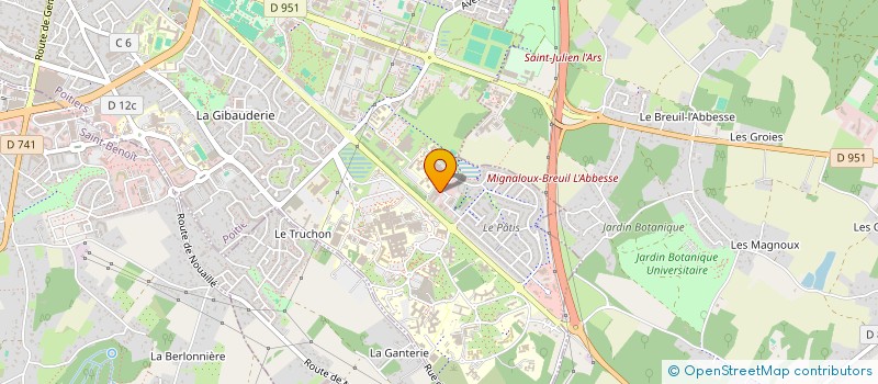 localisation de l'entreprise HESIODE ENVIRONNEMENT à POITIERS