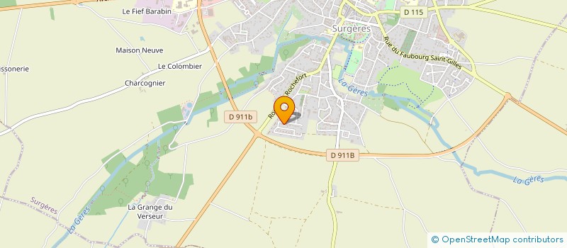localisation de l'entreprise HESOLIA à SURGERES