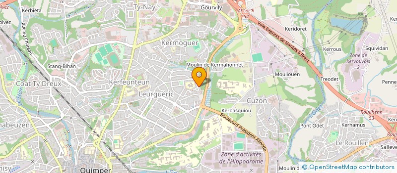 localisation de l'entreprise HESON/KAYNASMA à QUIMPER