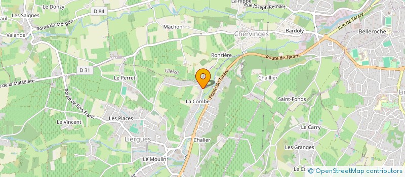 localisation de l'entreprise HESPALUNGUES  PORTE DES PIERRES DOREES