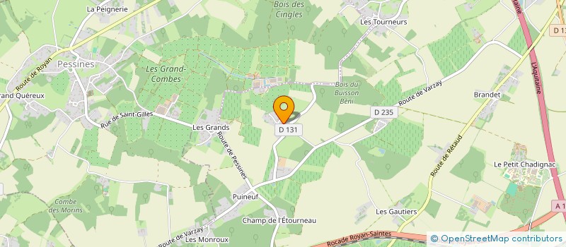 localisation de l'entreprise HESPERAL  SAINTES