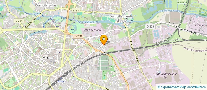 localisation de l'entreprise HESPERIDES TRAVEL  SAINT-LAURENT-BLANGY