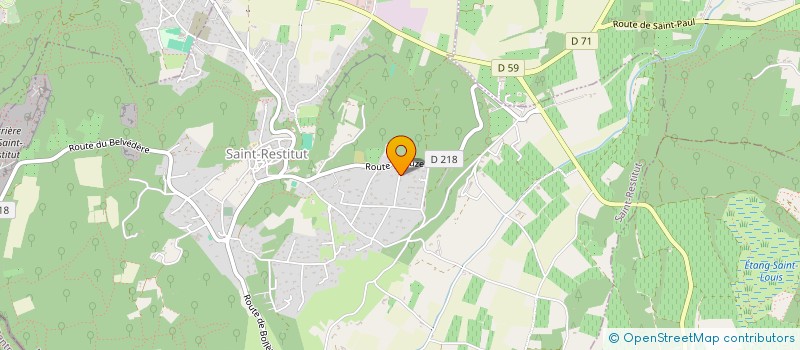 localisation de l'entreprise HESPERIE  SAINT-RESTITUT