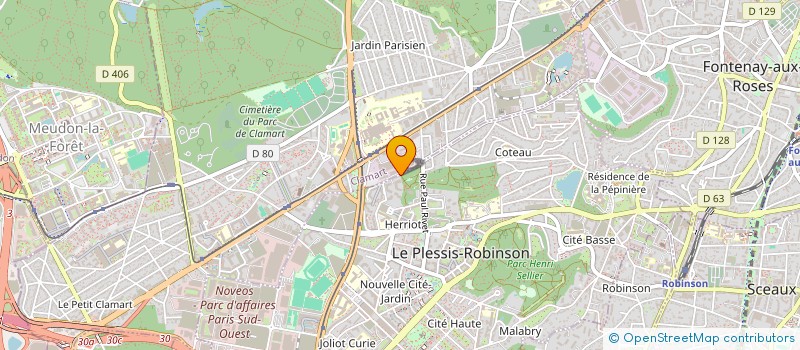 localisation de l'entreprise HESS ROBIN ET TOITS à LE PLESSIS-ROBINSON